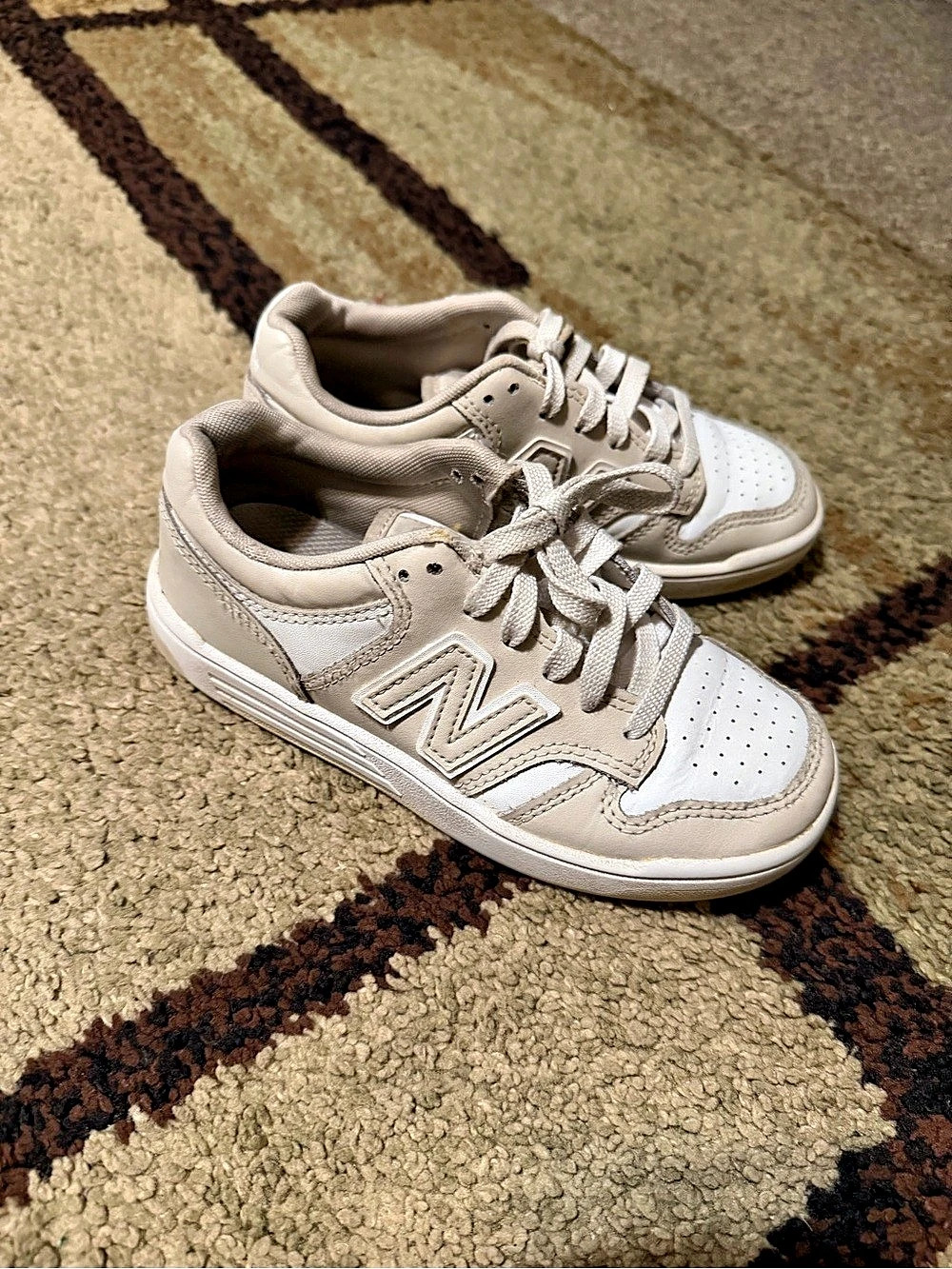 New Balance 480 Kids Sneakers in White